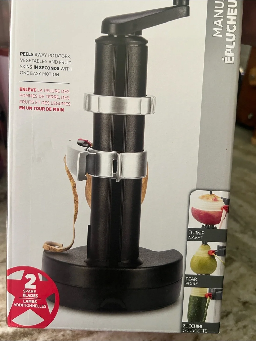 Starfrit Rotato Manual Peeler - Black
